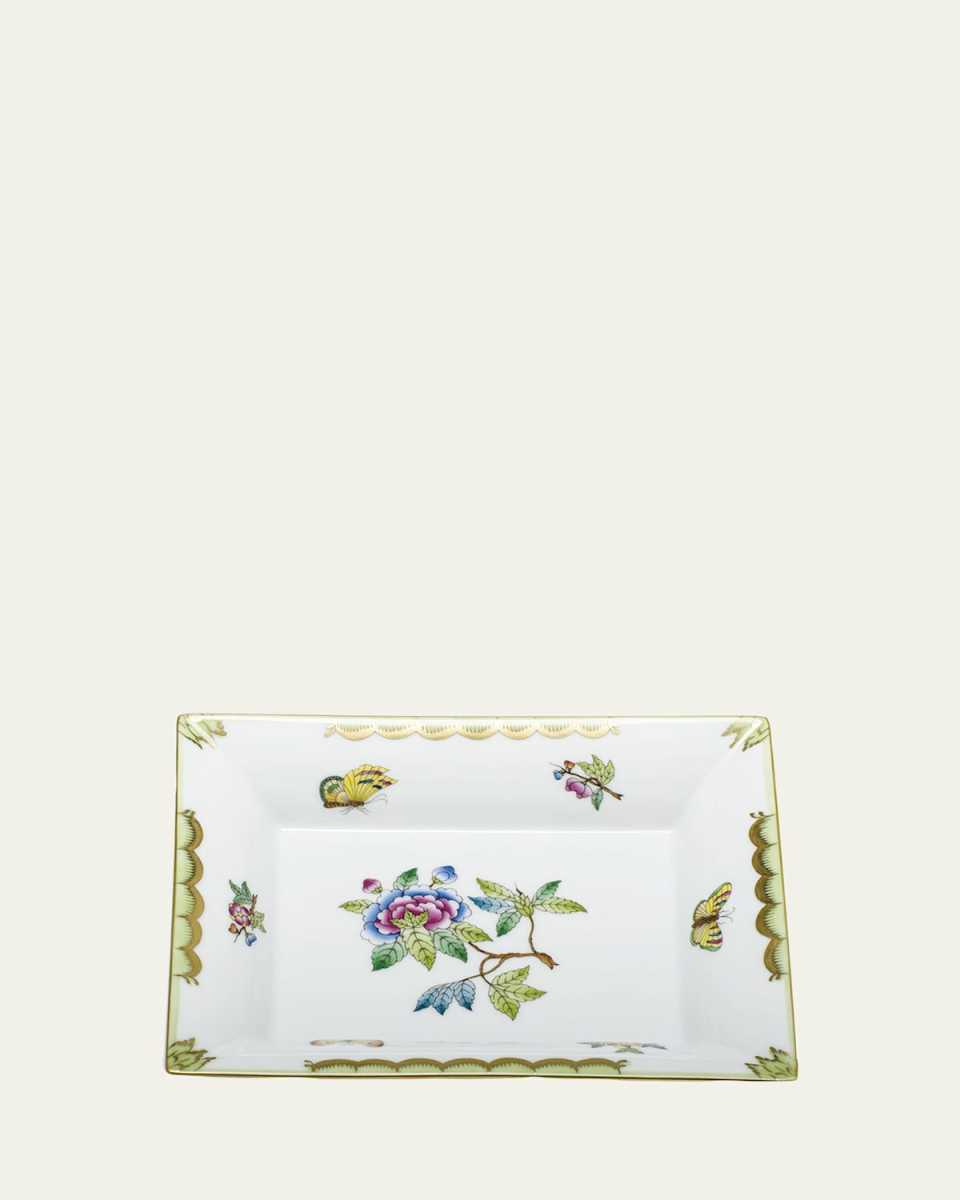 Queen Victoria Green Jewelry Tray